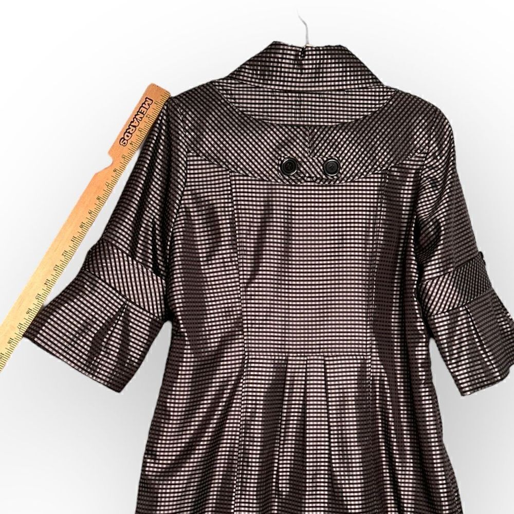 Patchington Jacket Check Pattern Black & White 10… - image 6